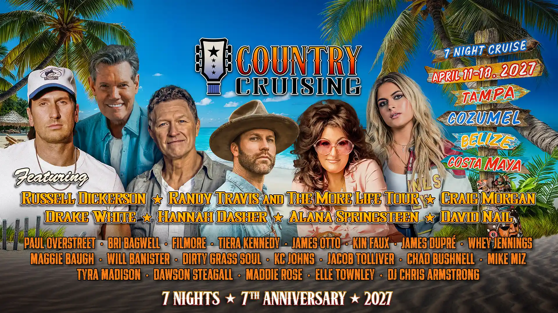Country Cruising 2027 - The Ultimate Country Music Cruise Vacation Onboard Celebrity Summit - April 11-18, 2027