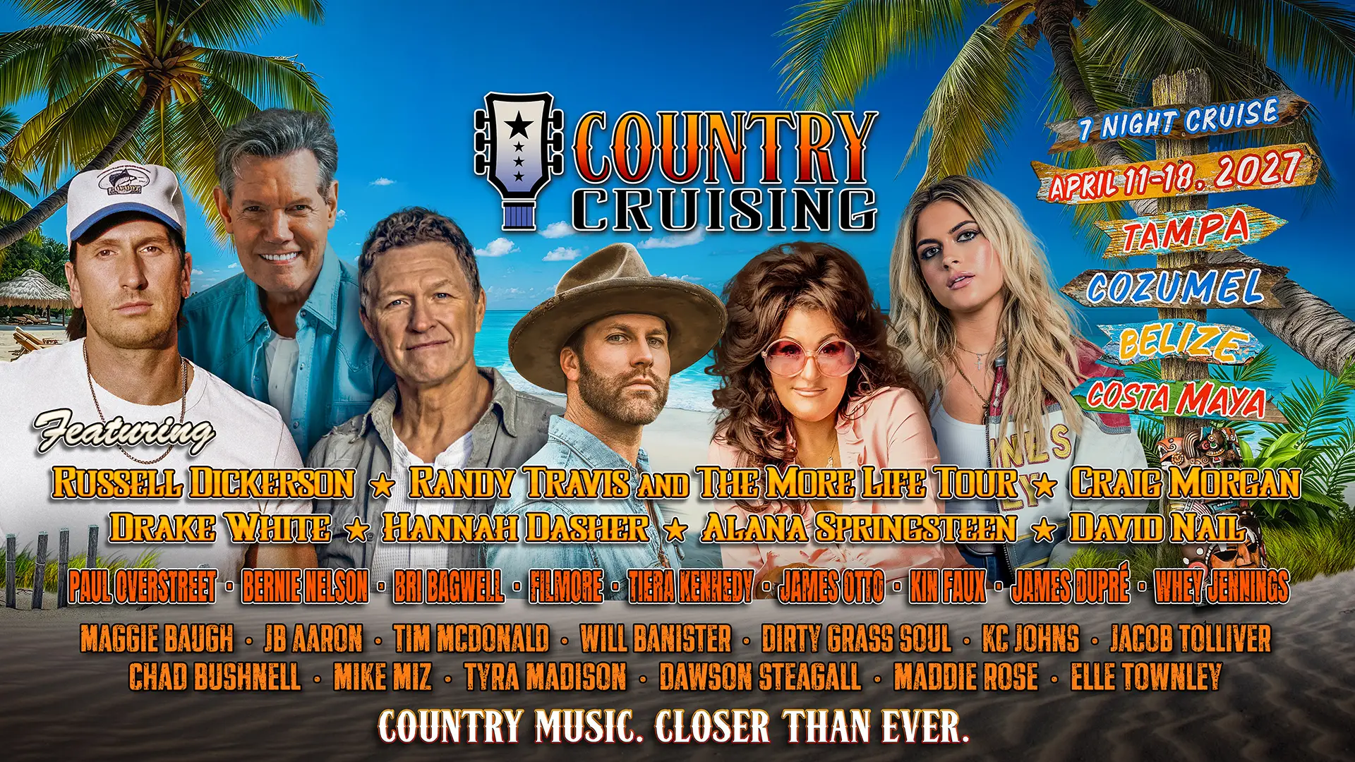 Country Cruising 2027 - The Ultimate Country Music Cruise Vacation Onboard Celebrity Summit - April 11-18, 2027