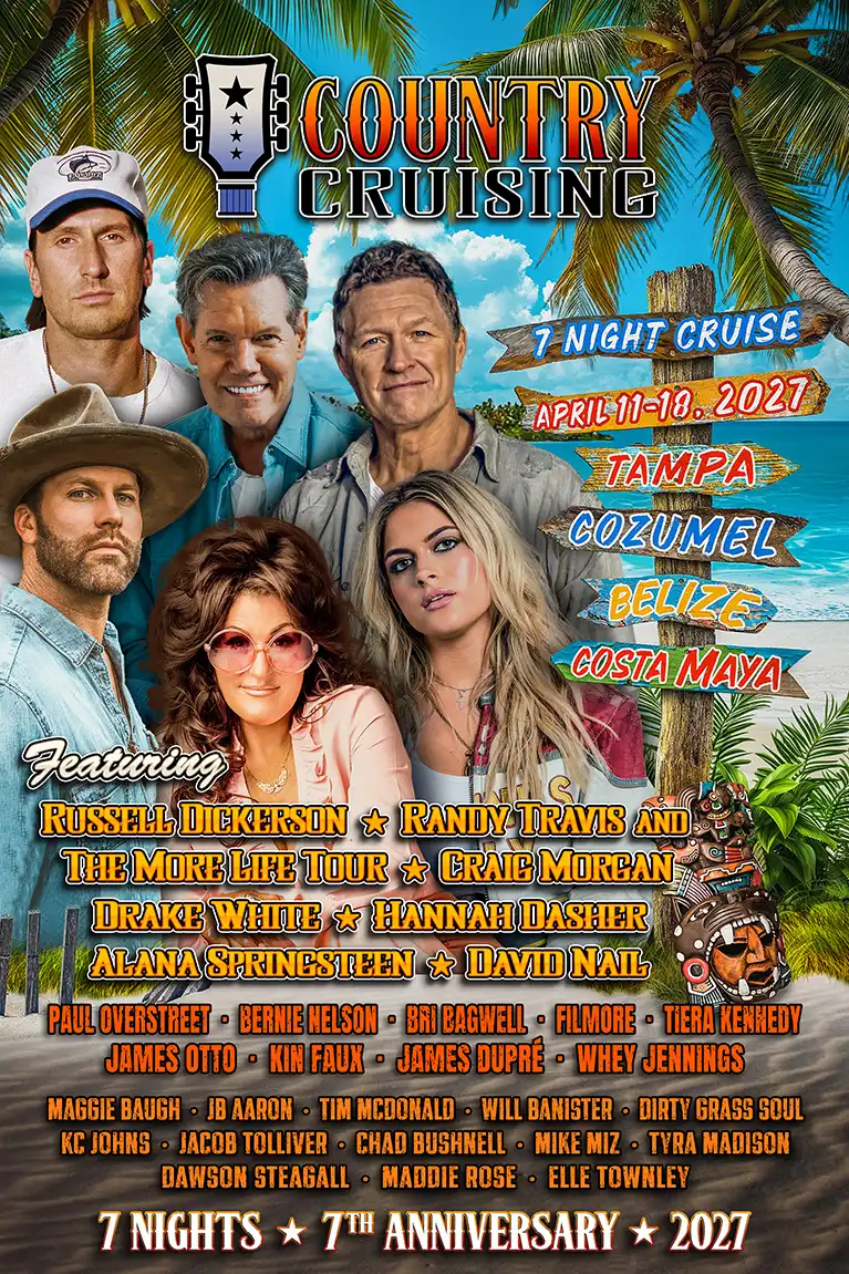 Country Cruising 2027 - The Ultimate Country Music Cruise Vacation Onboard Celebrity Summit - April 11-18, 2027