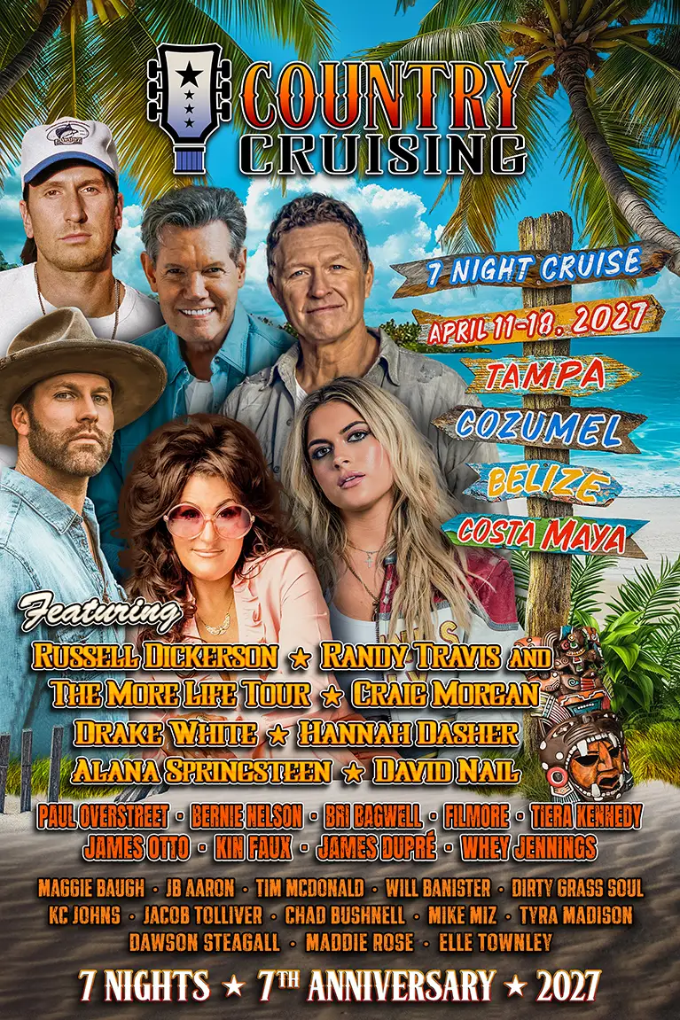 Country Cruising 2027 - The Ultimate Country Music Cruise Vacation Onboard Celebrity Summit - April 11-18, 2027